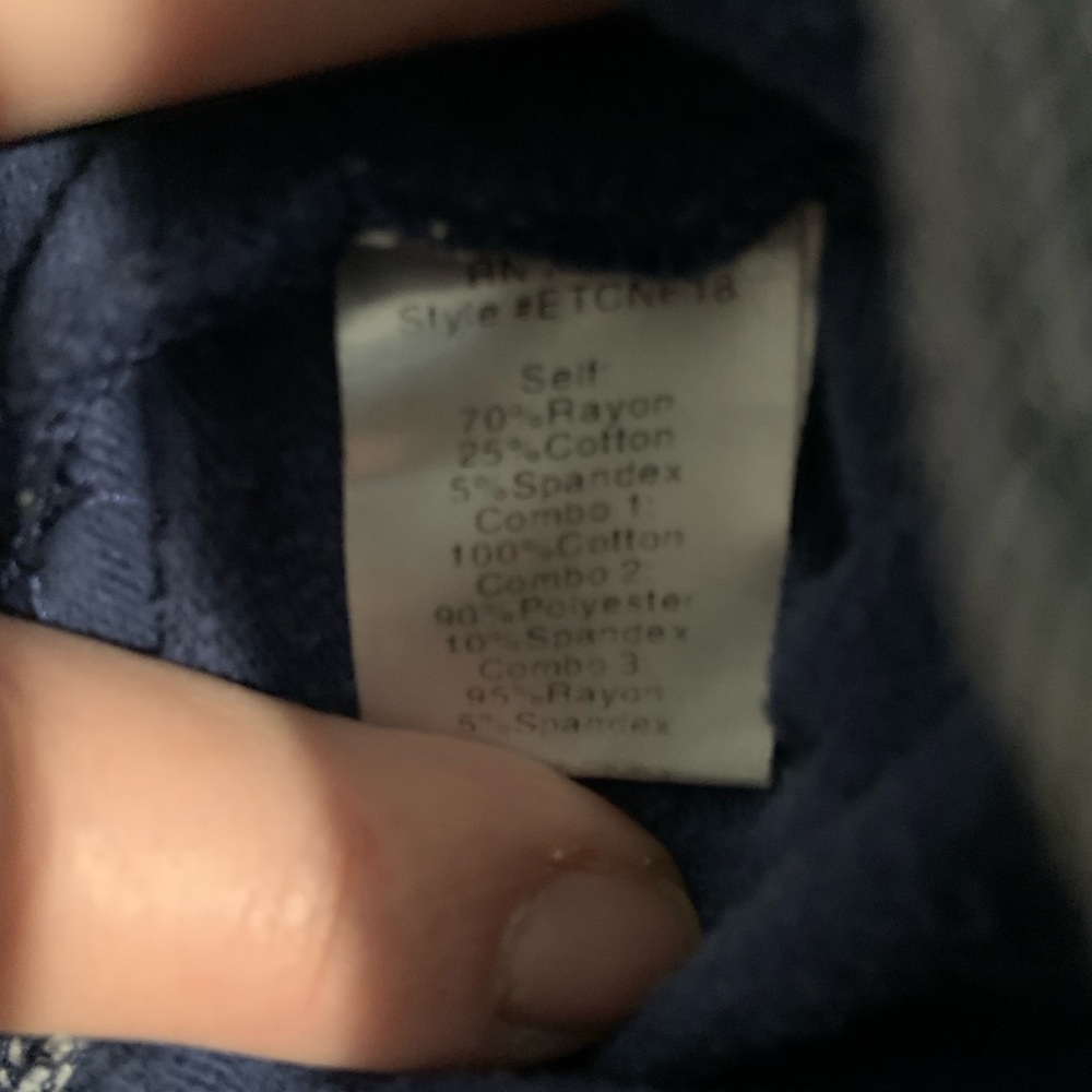 Evy's Tree Charolette sweatshirt in Navy and  Plaid size medium - Picture 6 of 7
